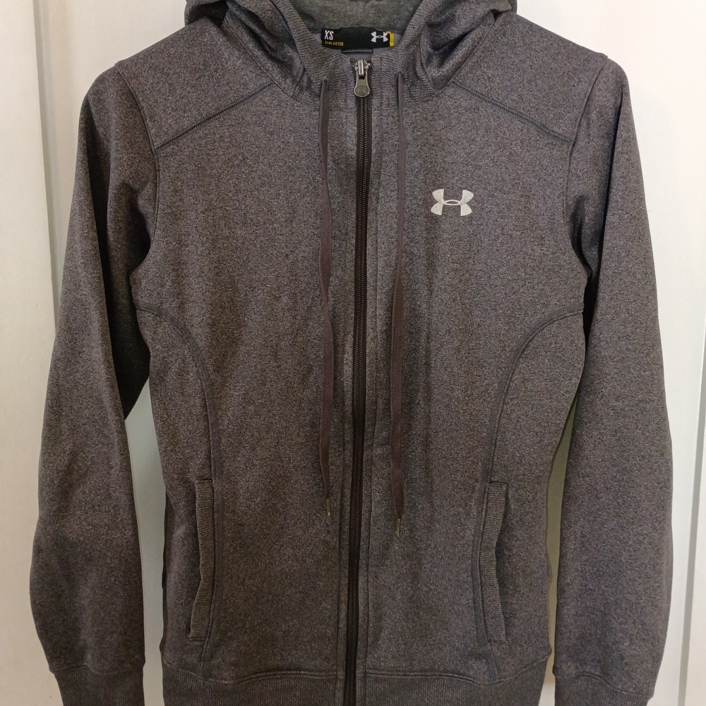 Under Armour Charcoal Zip-Up Hoodie